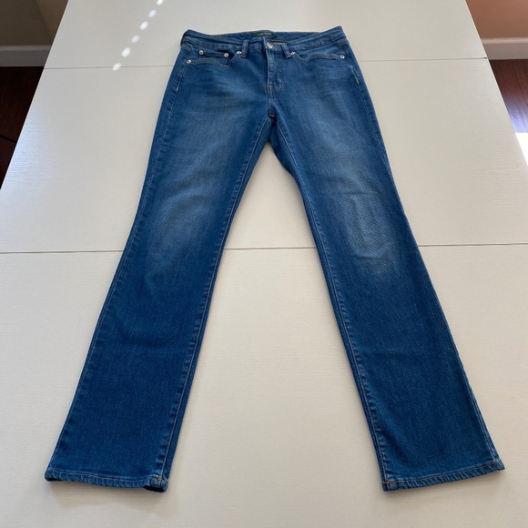 Ralph Lauren Premier Straight Mid Rise Leg Jeans Size 6P - Picture 3 of 16